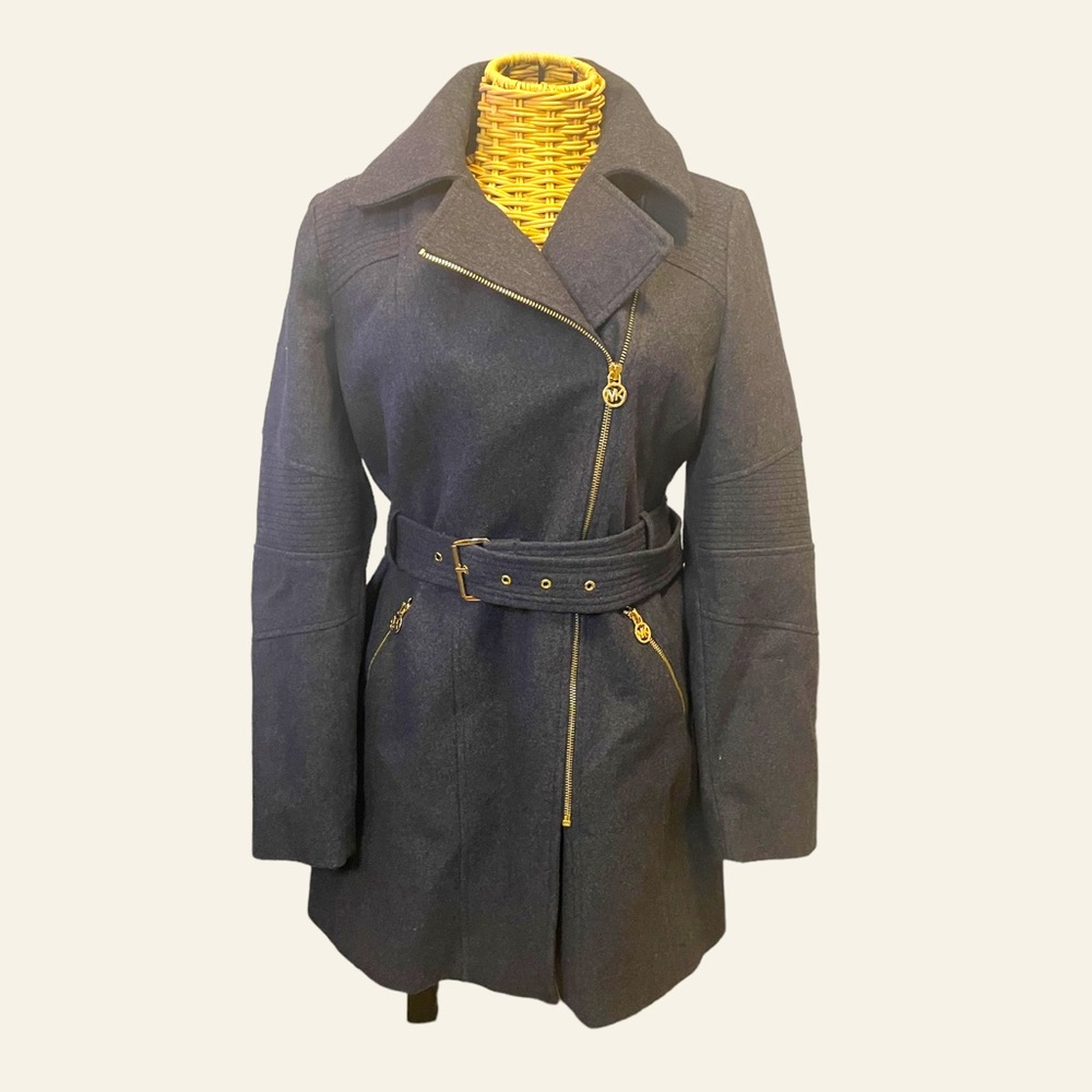 MICHAEL Michael Kors Wool Blend Belted Coat